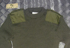 Genuine British Army, Green Commando Jumper Wool Crew Neck Very Warm All Sizes