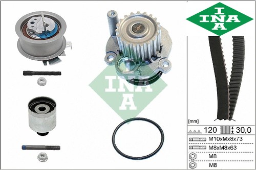 Water pump timing - water, belt
