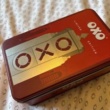 Limited Edition Art Deco Metal OXO Tower Wharf London Empty Stock Cube Tin 