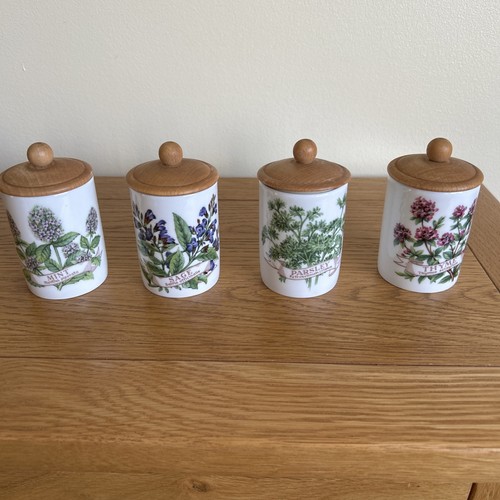 Royal worcester herbs - jars, 4