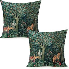 Set of 2 William Morris Pillow Covers, 45 x 45 cm (Pack 2), Color 4 