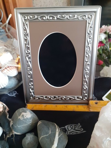 Black scrying mirror - black,