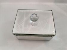 M&S Small Mirrored Butterfly Trinket Jewellery Box With Black Inner