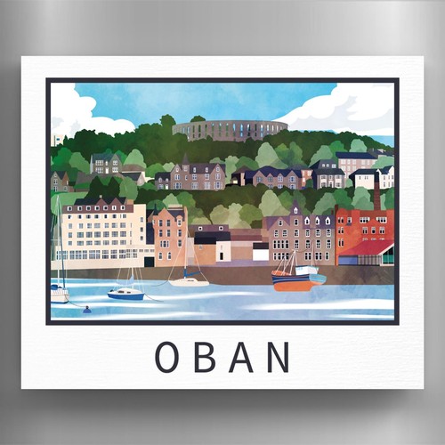 Oban harbour front - harbour, scotlands