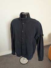 Vintage Stone island Button  Cardigan Size XL In Navy 24 P2P