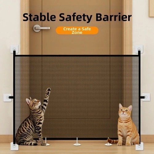 Retractable pet dog gate - dog,