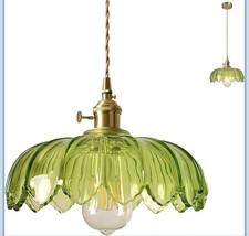 Vintage Crystal Glass Pendant