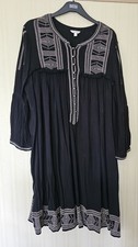 Monsoon Ladies Short Dress or Long Tunic. Size L. Black in Excellent Condition
