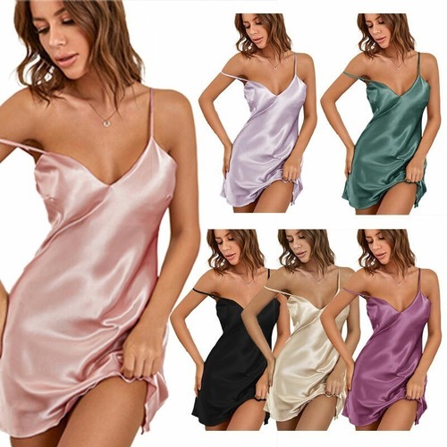 Women silk satin chemise - satin,