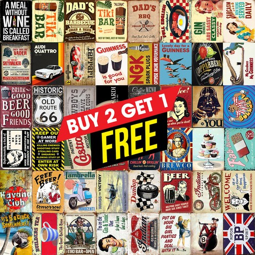 Tin sign plaque pub - sign, bar