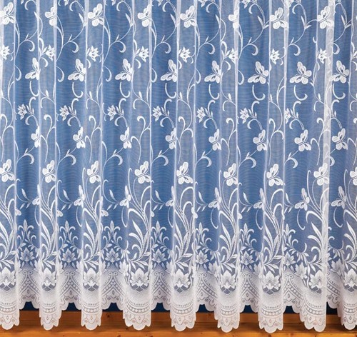 White net curtain - curtain, spring