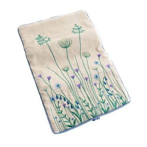 Embroidered meadow flowers - embroidered,