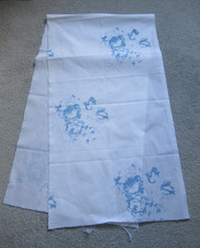 Cabbages and Roses Hatley Blue Cotton Fabric Piece Remnant