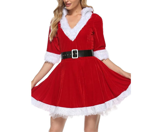 Women mrs santa claus costume - mrs,