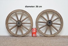 2x Vintage old wooden cart