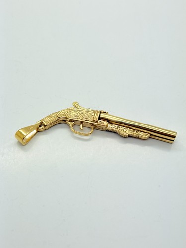 9ct yellow solid gold shot - 9ct, gun