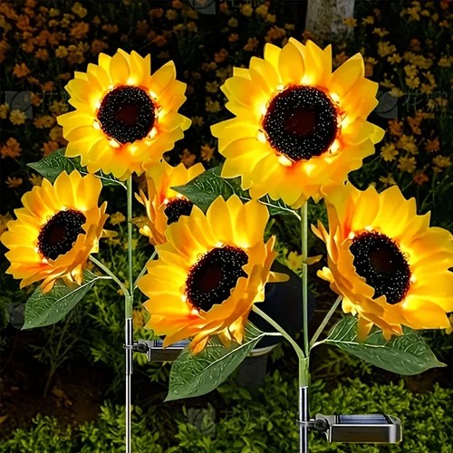 Solar powered heads - 2×solar,
