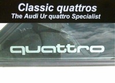 AUDI UR QUATTRO TURBO COUPE Wr QUARTER GLASS DECALS / GRAPHICS / STICKERS