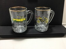 2 shot size glass with vintage