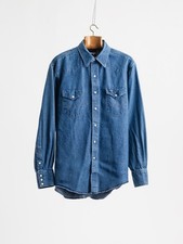 Vintage 90s Wrangler Denim Western Shirt – Size Large