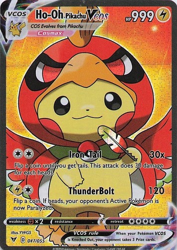 Pikachu pokemon card - ho-oh,