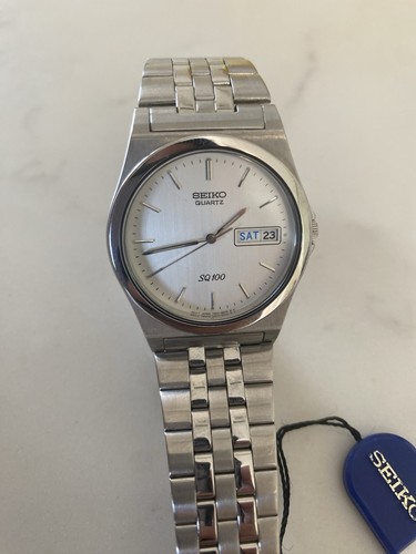 Seiko men sq100 quartz watch - seiko,