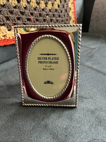Vintage silver plated photo - plated,