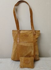 Suede Patchwork Shoulder Bag
