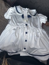 Sailor White And Navy Dress