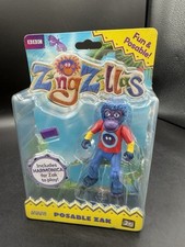 Rare Vivid BBC Zingzillas Children’s TV Show Poseable Zac Toy Figure - Brand New