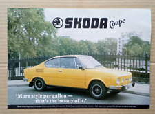 Skoda Coupe S110R UK brochure/leaflet/sales sheet. Late 1970s?