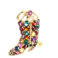 Yellow Gold Gemstone Cowgirl