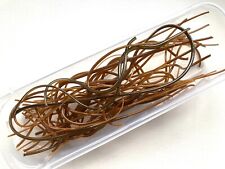 150g Streaky Brown vitrigraph stringers, Bullseye Glass 90coe, for glass fusing