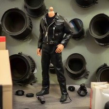 Leather Biker Jacket Set