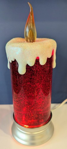 Vintage christmas candle lamp - candle,