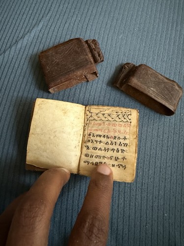 Antique mini ethiopian bible - antique,