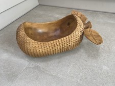 Large Hand Carved Wooden Acorn