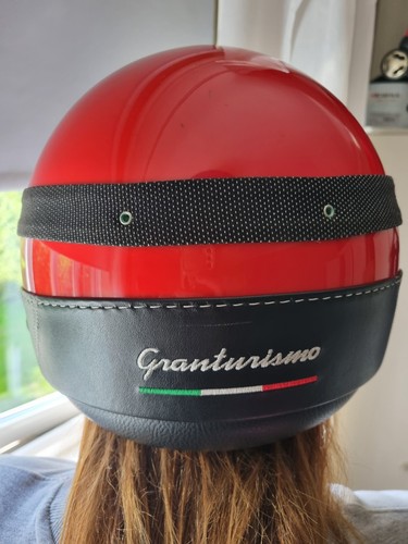 Red vespa helmet - red,