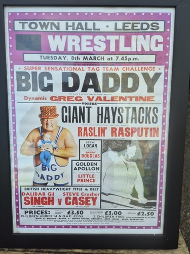 Vintage wrestling poster - vintage,