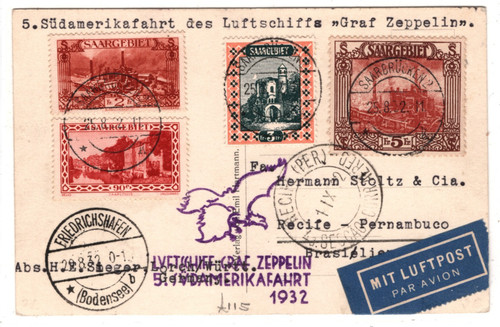 Graf zeppelin saar air - *saar*, mail