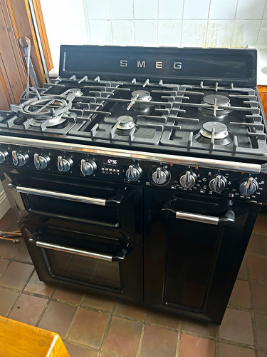 Smeg tr93bl black freestanding - smeg,