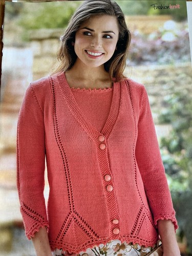 Ladies twin set cardi - twin, top