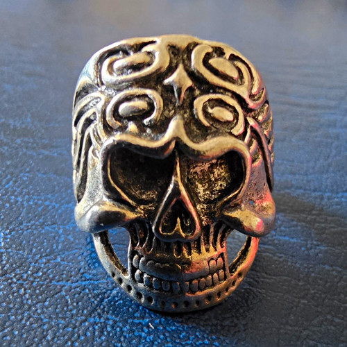 Vintage gothic skull - gothic, ring