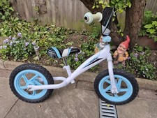  Huffy Kids Balance Bike 12" White Child Adjustable Seat For Toddlers 3+yrs