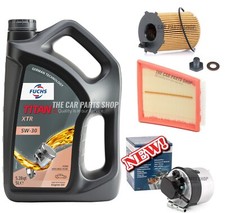 5L FUCHS & AIR OIL FUEL FILTER SERVICE KIT FITS FORD FIESTA ZETEC 1. TDCI MK7