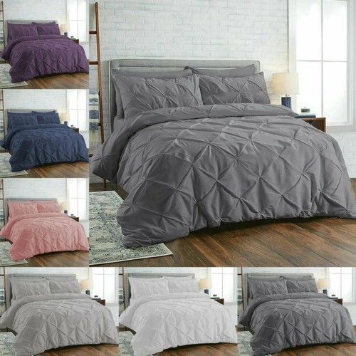100 cotton pintuck duvet - 100%,