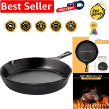 Versatile 20 cm Cast Iron Skillet for Sautéing, Roasting & Grilling Perfection