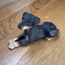 Harvey Knox Ceramic Doberman Pinscher Dog HHH Figurine