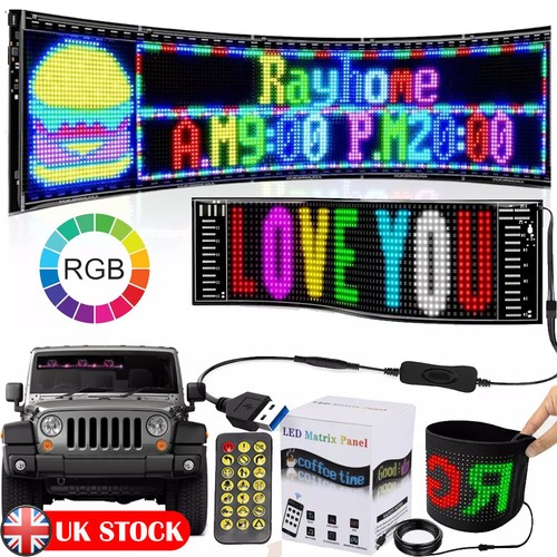 Car rgb led - led, scrolling