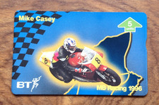 BT  Isle of Man MB Racing Mike Casey 1996  Used  Phonecard. Free UK P&P